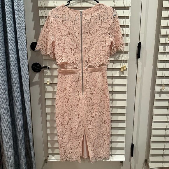 ASOS dress. Lace. Mid section shows. Light pink. - Picture 5 of 7